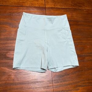 Girlfriend Collective Light Blue Compressive Pocket Run/Bike Short